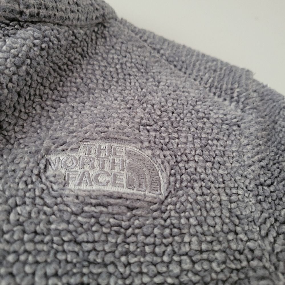 North Face Gray Zip Up Fleece Small - Picture 4 of 15